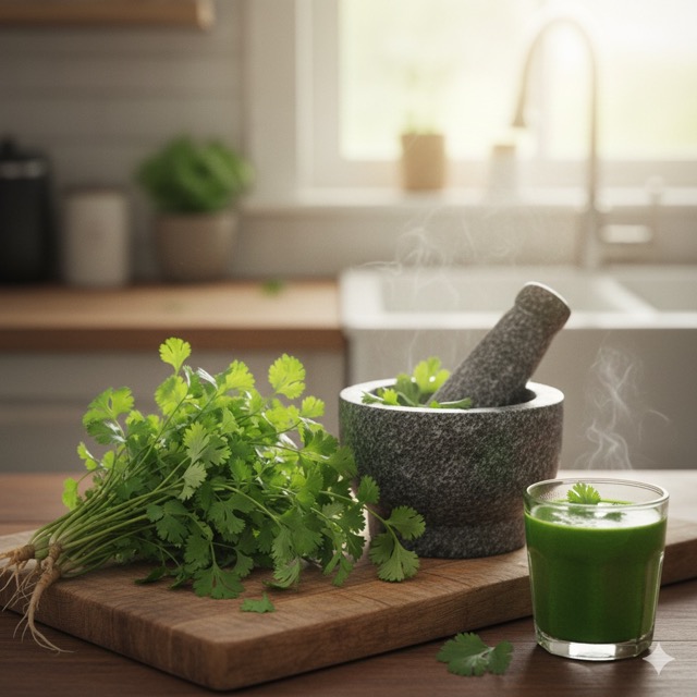 Cilantro for Grover's Disease
